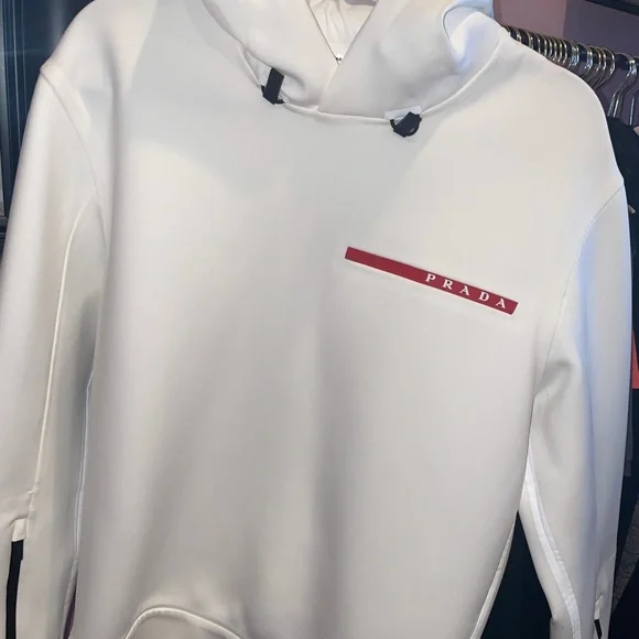 PRADA LOGO HOODIE NEW - Picture 2 of 6